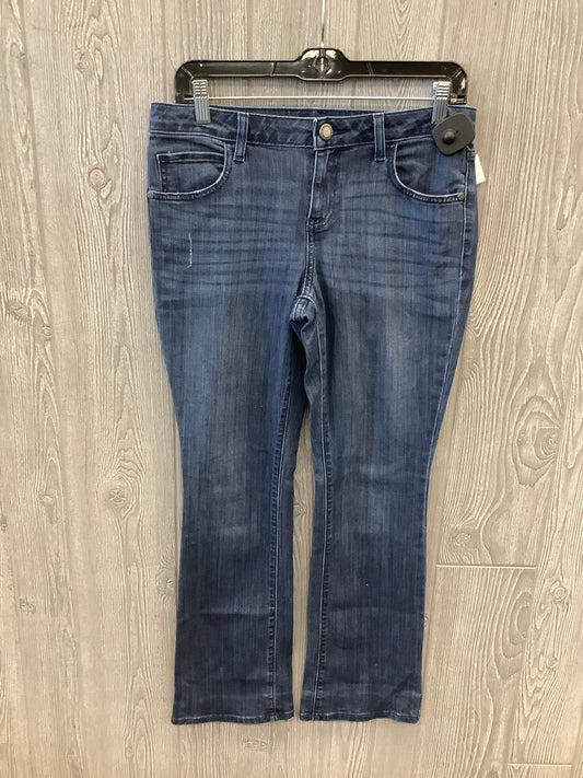 Jeans Straight By Simply Vera In Blue Denim, Size: 8