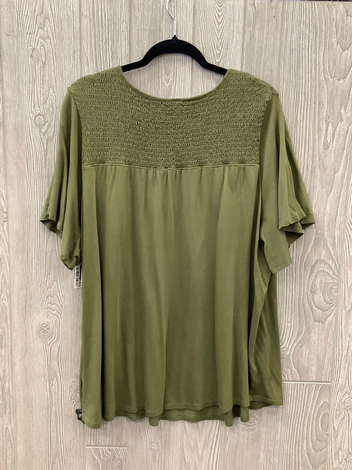 Top Short Sleeve By Old Navy In Green, Size: Xxl