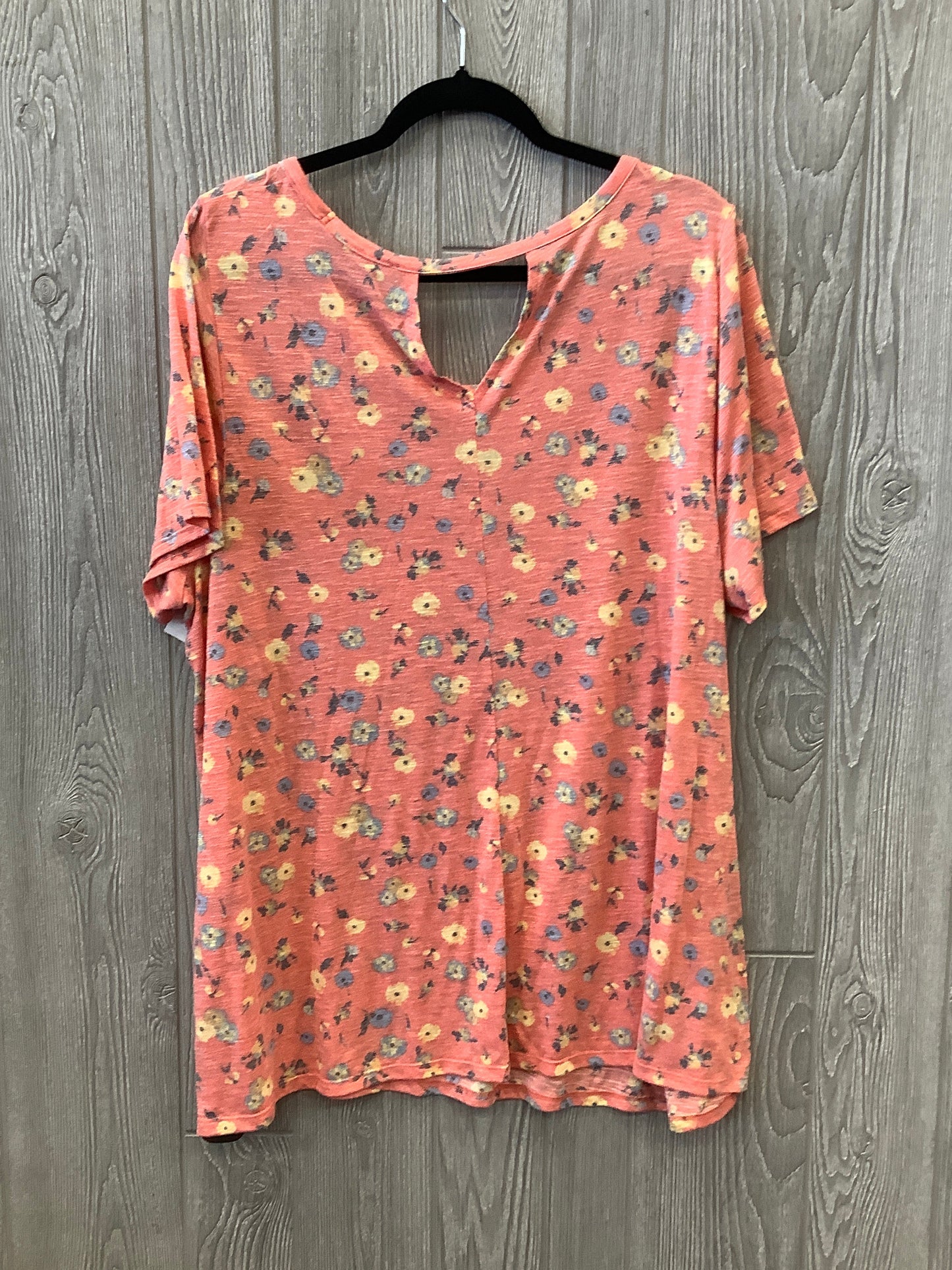 Top Short Sleeve By Lane Bryant In Floral Print, Size: 3x