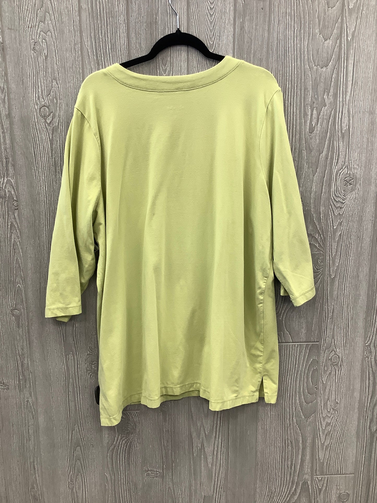 Top Long Sleeve By Clothes Mentor In Green, Size: 2x