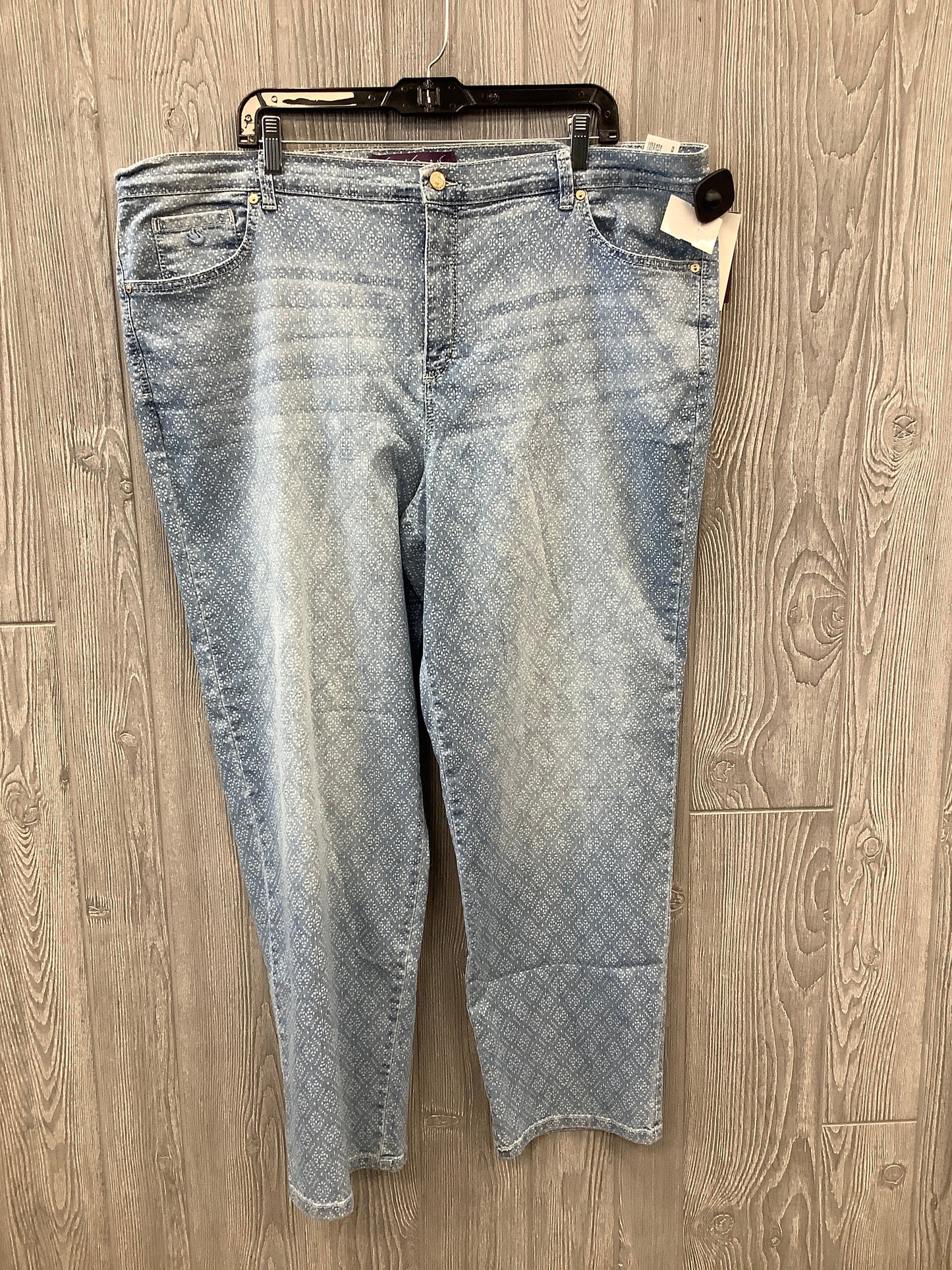 Jeans Straight By Gloria Vanderbilt In Blue, Size: 20