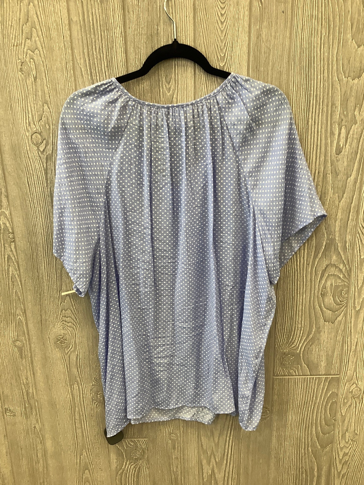 Top Short Sleeve By Cj Banks In Blue, Size: 2x