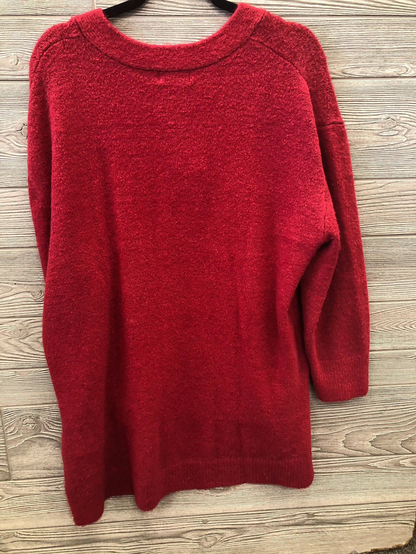 Sweater By Ava & Viv In Red, Size: 1x