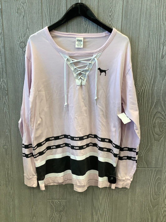 Top Long Sleeve By Pink In Pink, Size: M