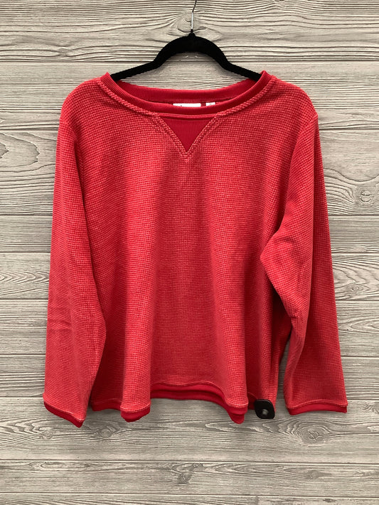 Sweater By Clothes Mentor In Red, Size: 1x