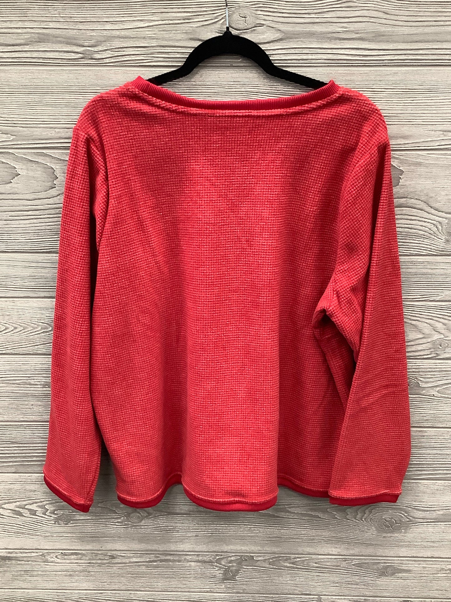 Sweater By Clothes Mentor In Red, Size: 1x