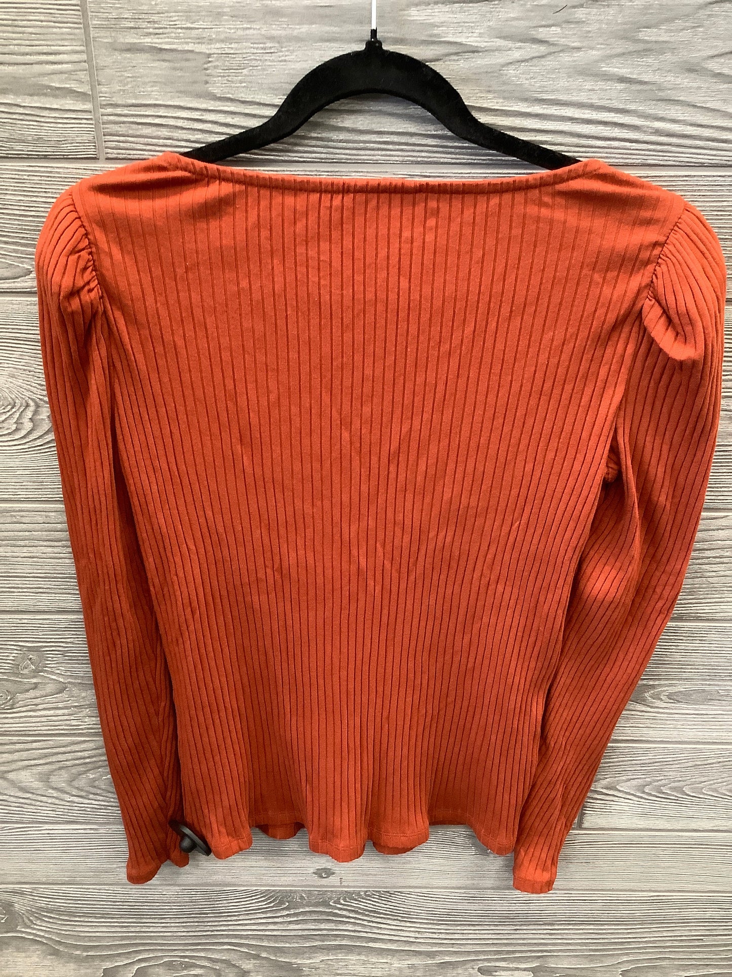 Top Long Sleeve By Ana In Orange, Size: M