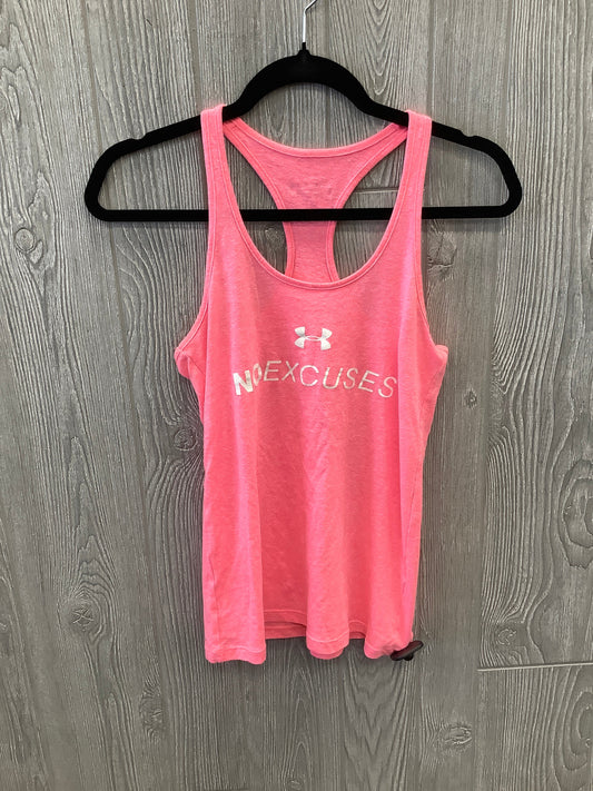 Athletic Tank Top By Under Armour In Pink, Size: S