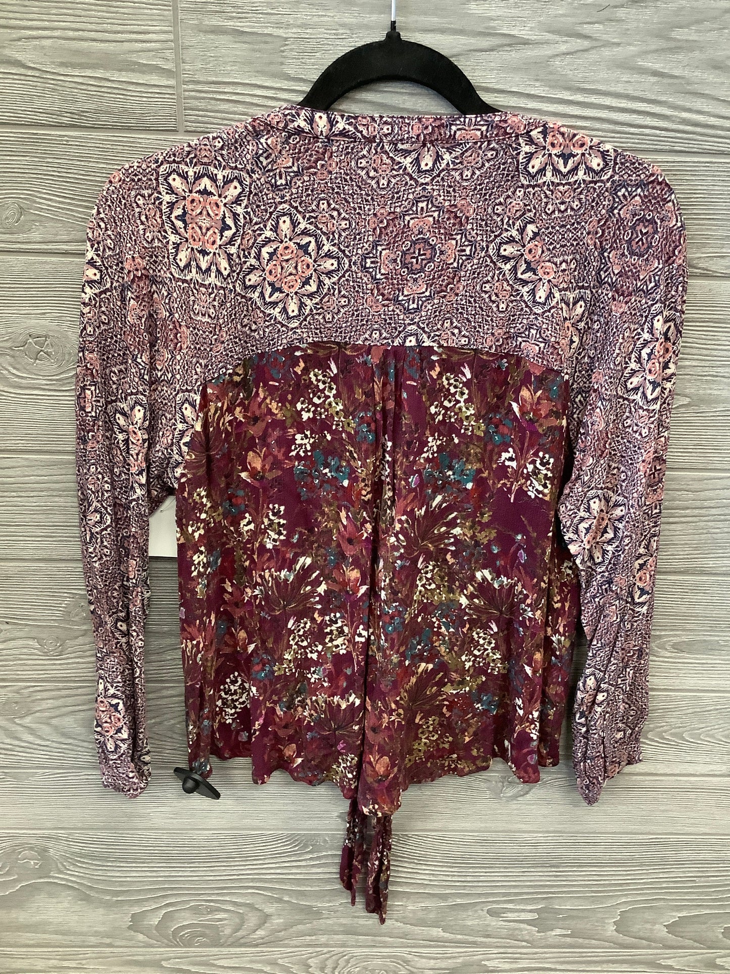 Top Long Sleeve By Mystree In Purple, Size: S