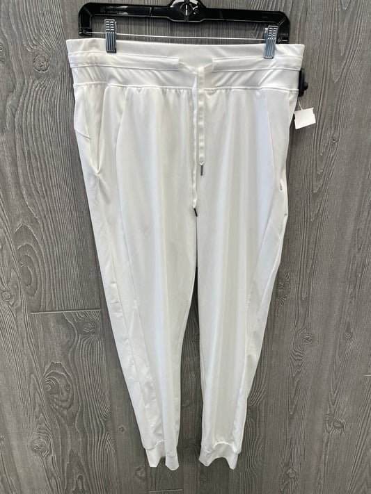 Athletic Pants By Clothes Mentor In White, Size: L