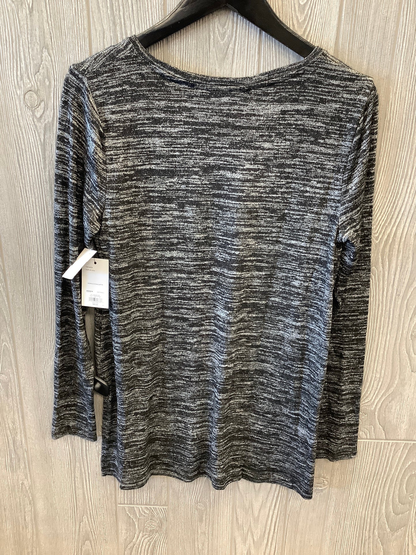 Top Long Sleeve By Apt 9 In Grey, Size: S