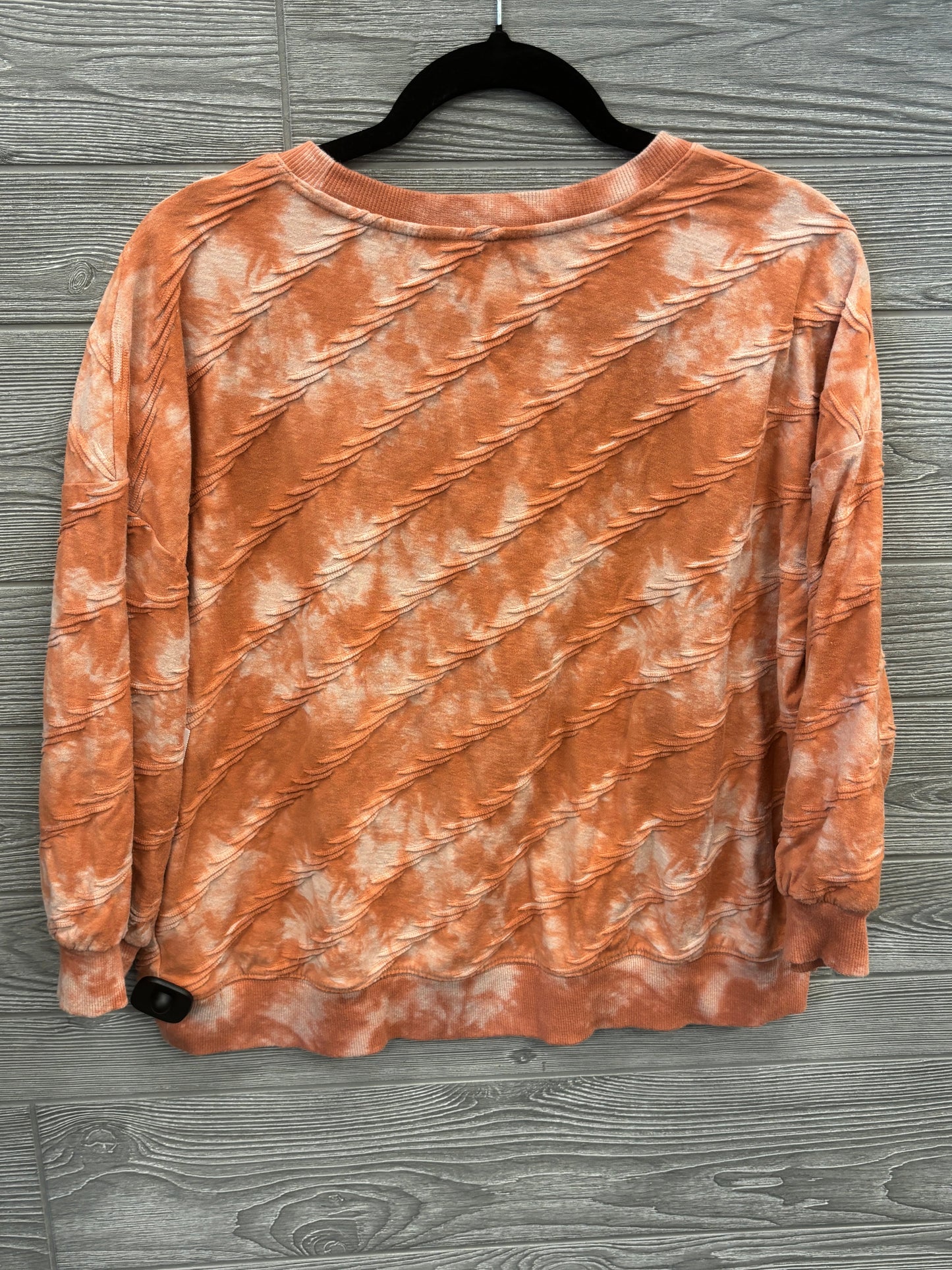 Top Long Sleeve By Simply Vera In Tie Dye Print, Size: Xl