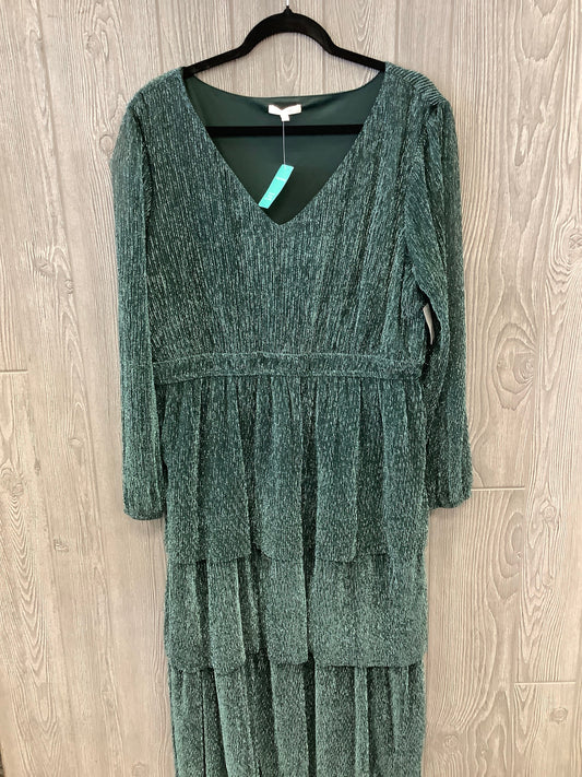 Dress Casual Midi By Maurices In Green, Size: Xxl