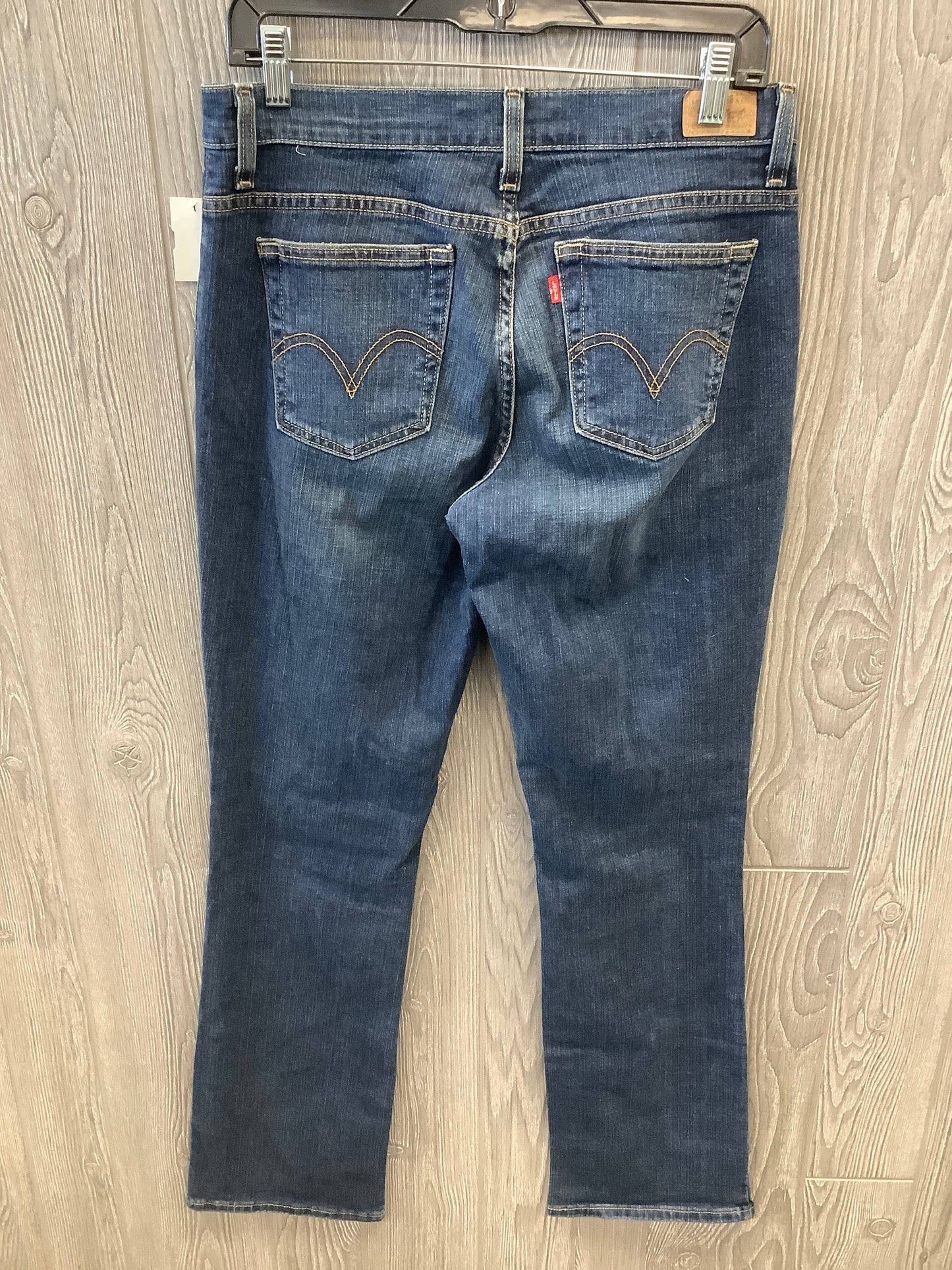 Jeans Boot Cut By Levis In Blue Denim, Size: 8