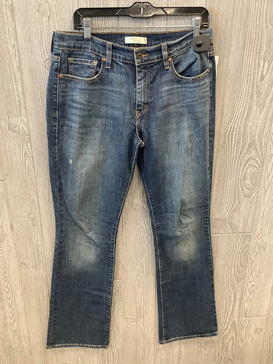 Jeans Boot Cut By Levis In Blue Denim, Size: 10