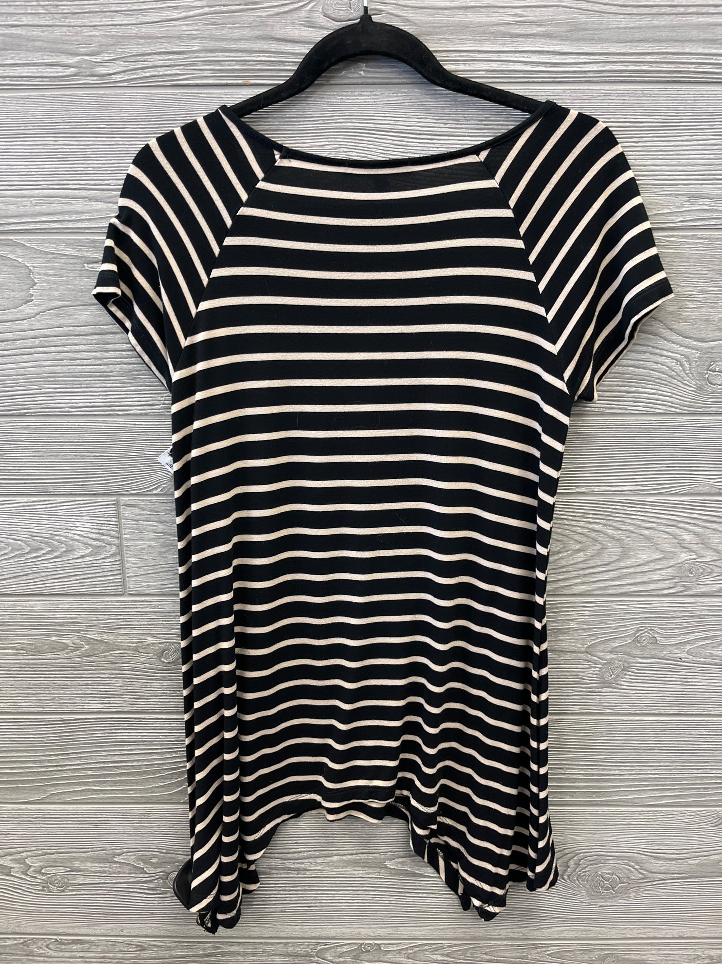 Top Short Sleeve By Cable And Gauge In Striped Pattern, Size: S