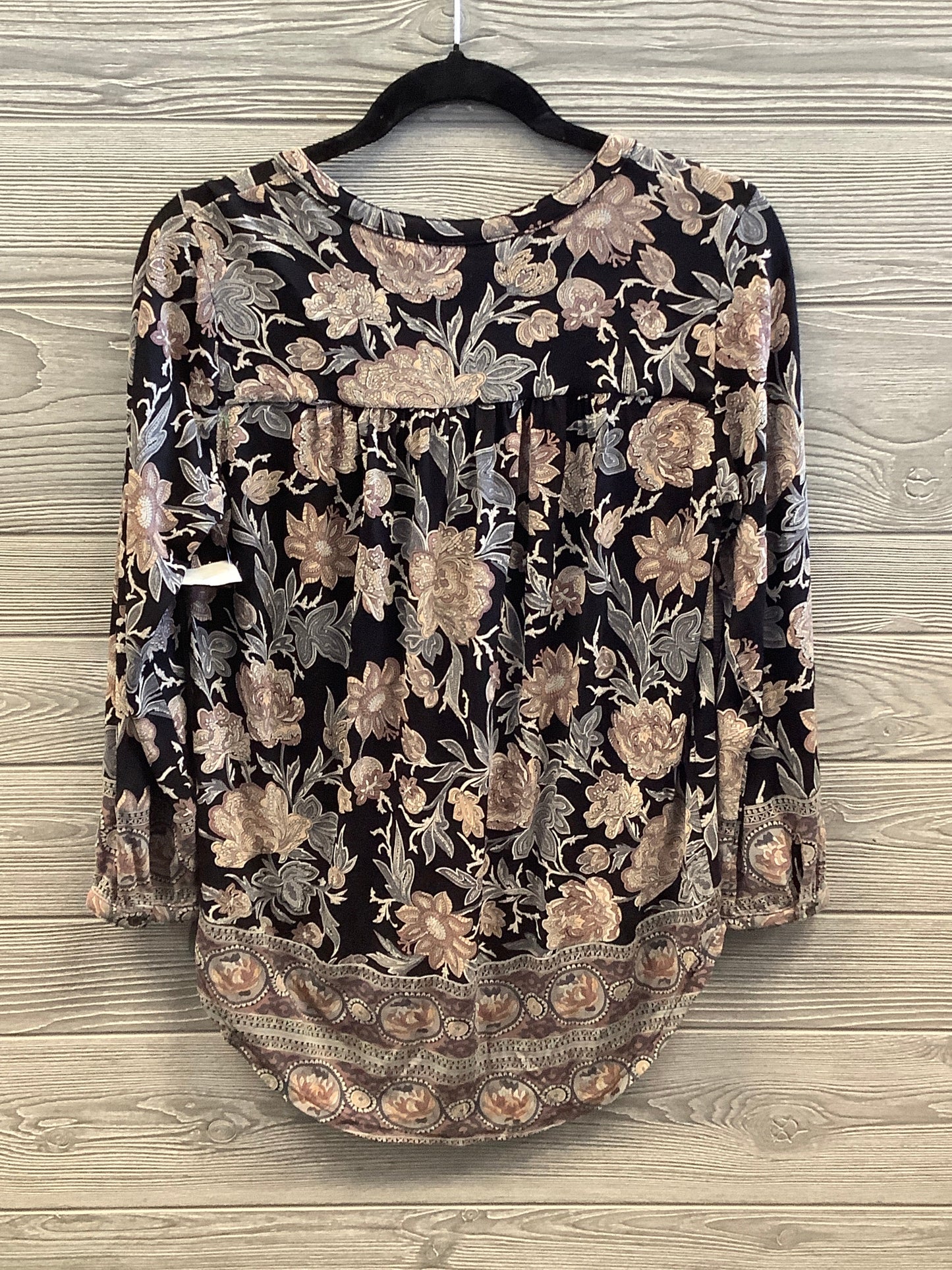 Top Long Sleeve By Lucky Brand In Brown, Size: S