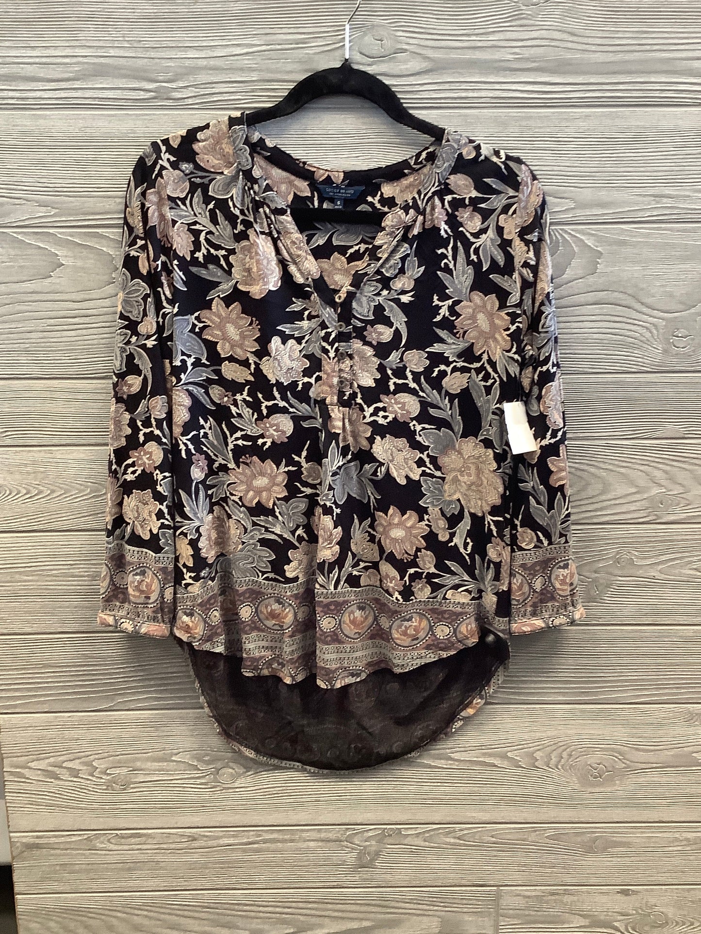 Top Long Sleeve By Lucky Brand In Brown, Size: S