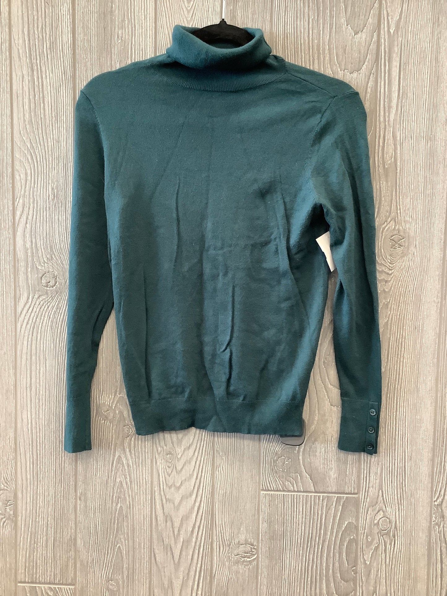 Top Long Sleeve By Ann Taylor In Green, Size: S