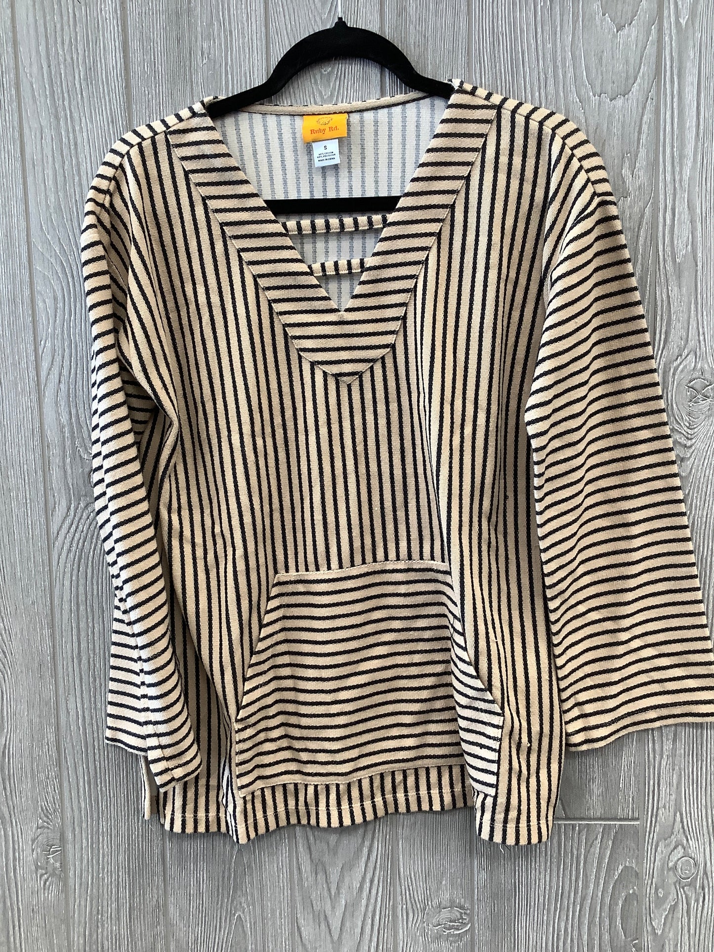 Top Long Sleeve By Ruby Rd In Striped Pattern, Size: S