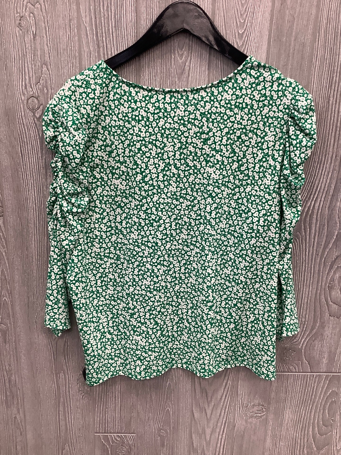 Top Long Sleeve By Adrianna Papell In Green, Size: Xl