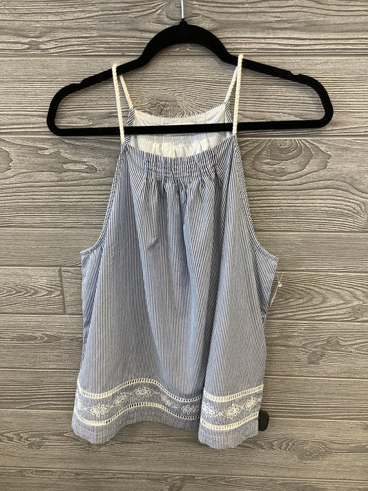 Top Sleeveless By Vineyard Vines In Blue, Size: L