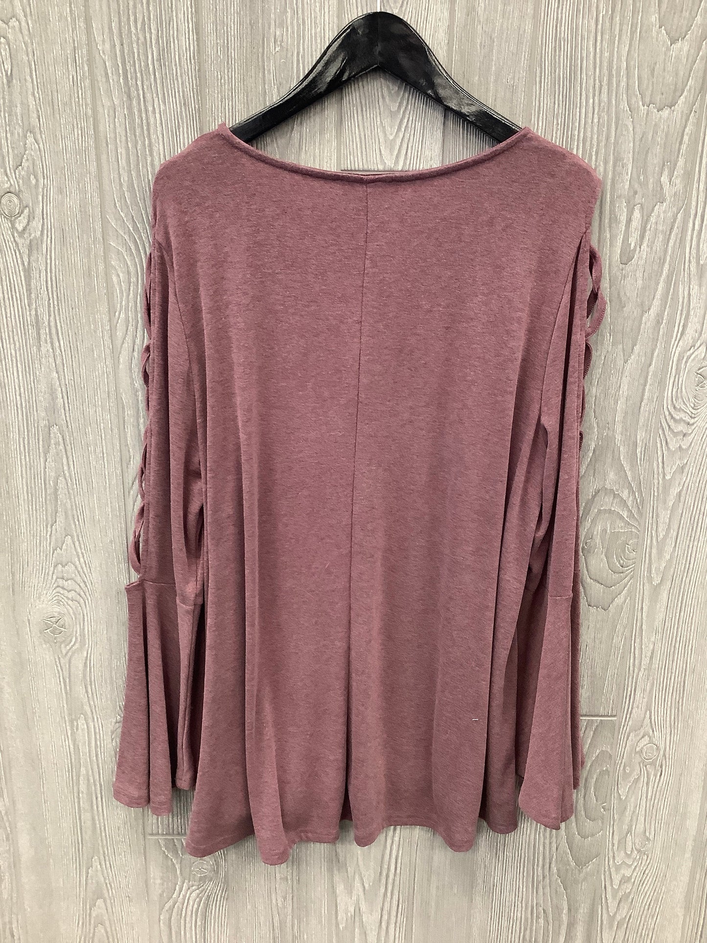 Top Long Sleeve By She + Sky In Purple, Size: Xl