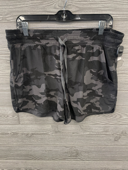 Shorts By Athletic Works In Camouflage Print, Size: L