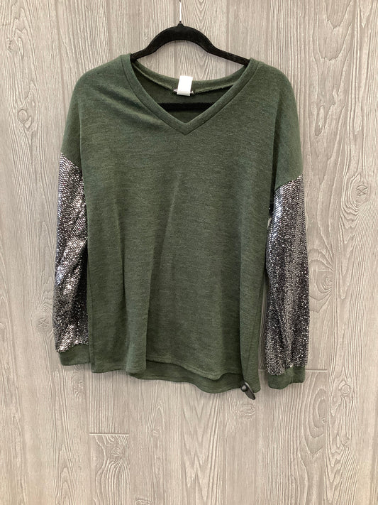 Top Long Sleeve By Heimish Usa In Green, Size: M