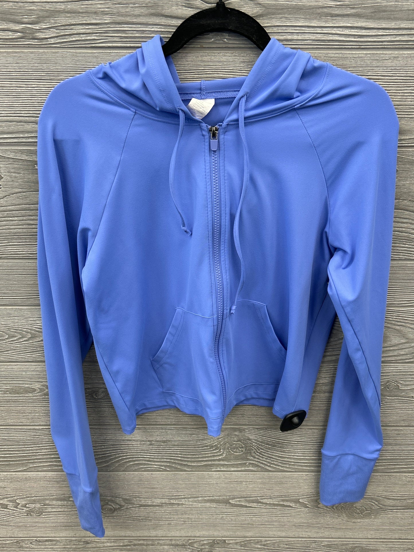 Athletic Sweatshirt Hoodie By Fabletics In Blue, Size: L