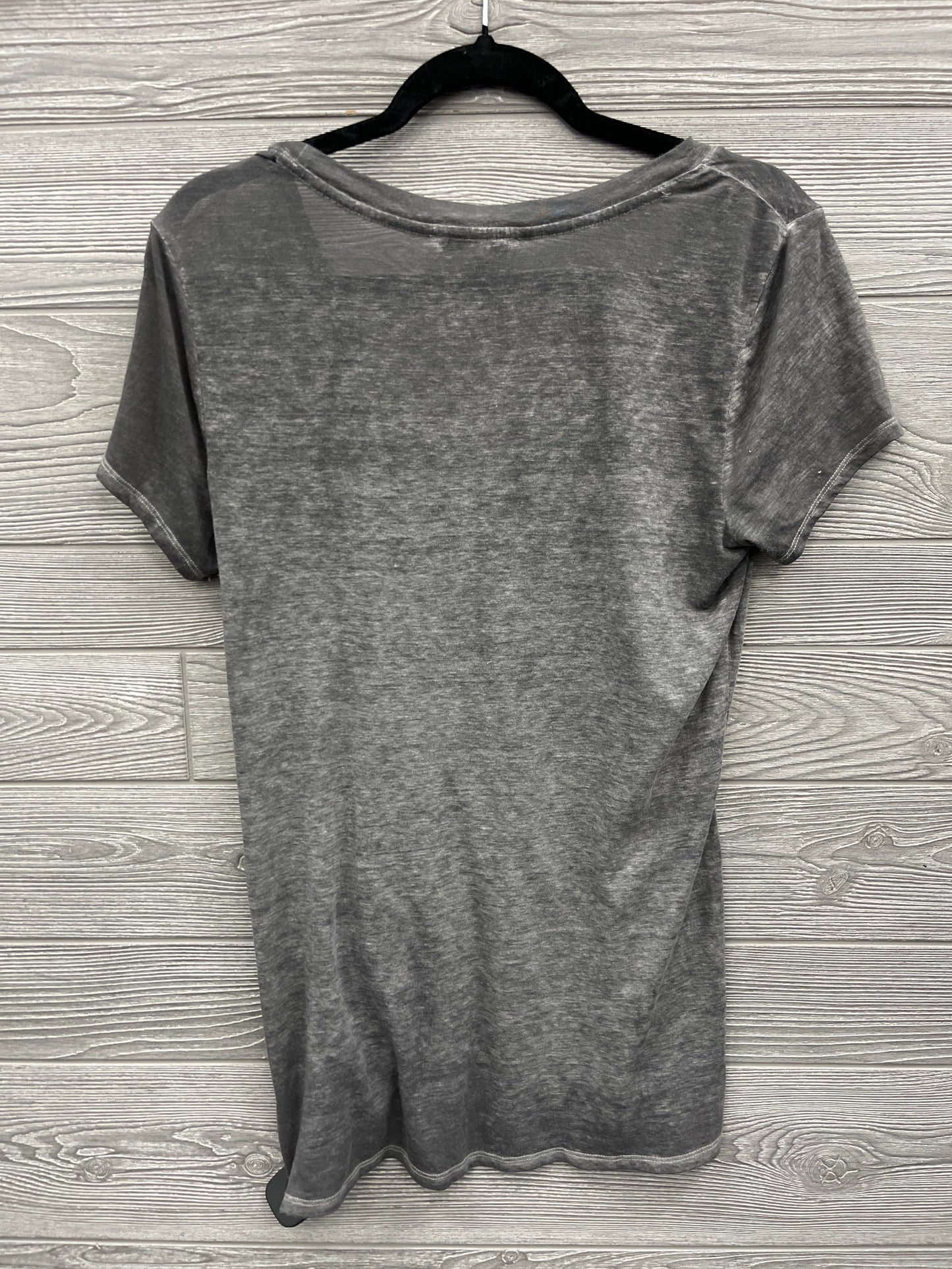 Top Short Sleeve By Express In Grey, Size: M