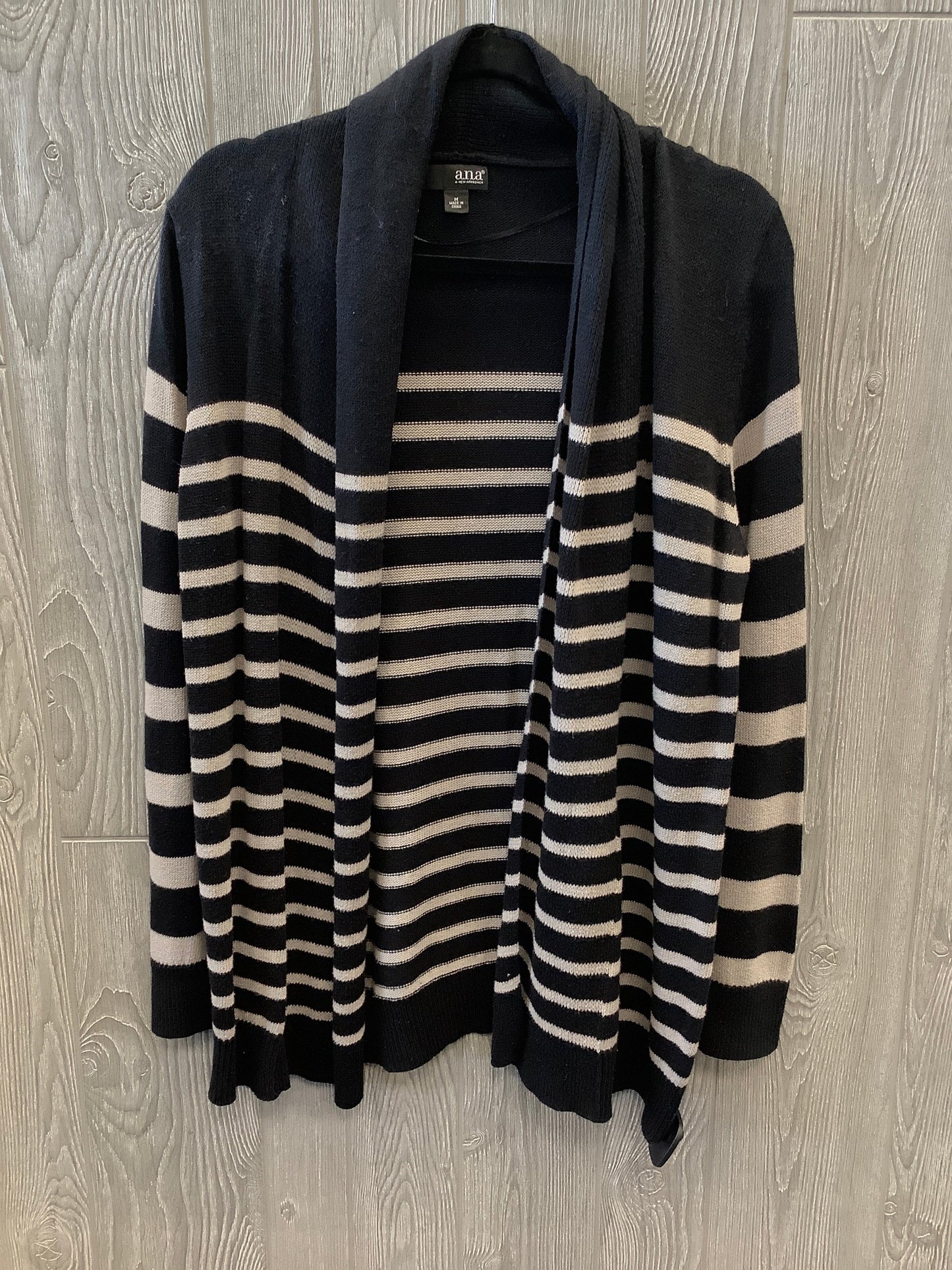 Cardigan By Ana In Striped Pattern, Size: M