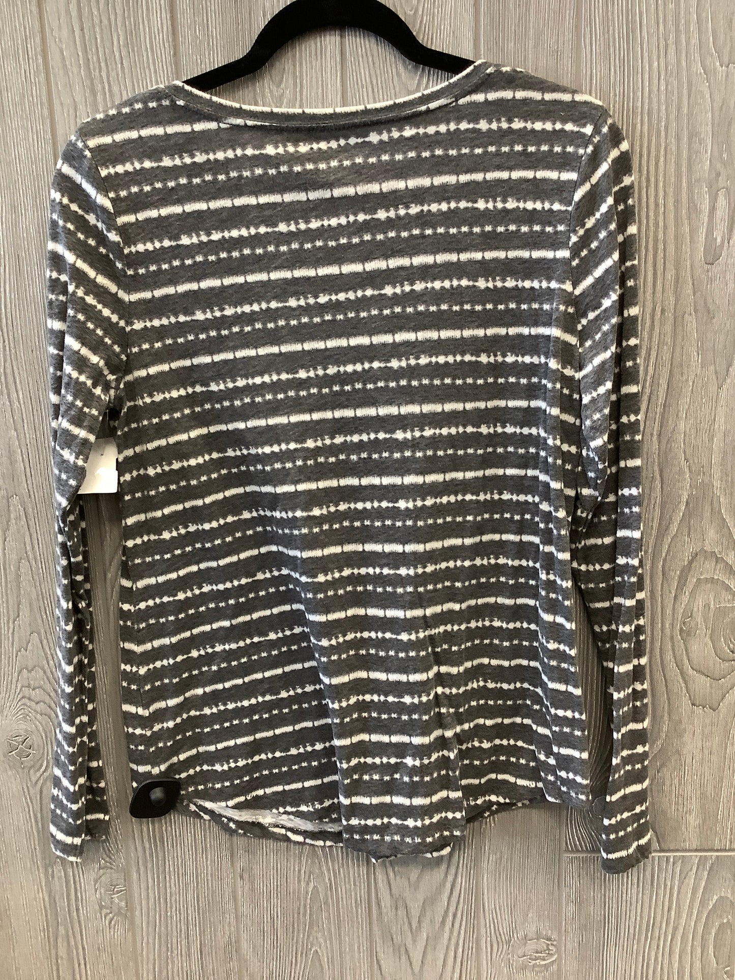 Top Long Sleeve By Sonoma In Grey, Size: M