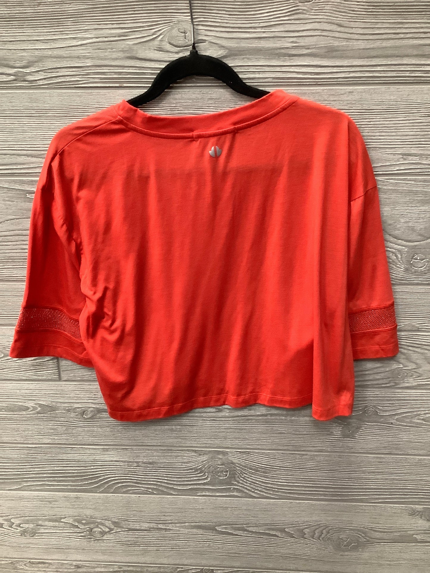 Athletic Top Long Sleeve Collar By Clothes Mentor In Orange, Size: M