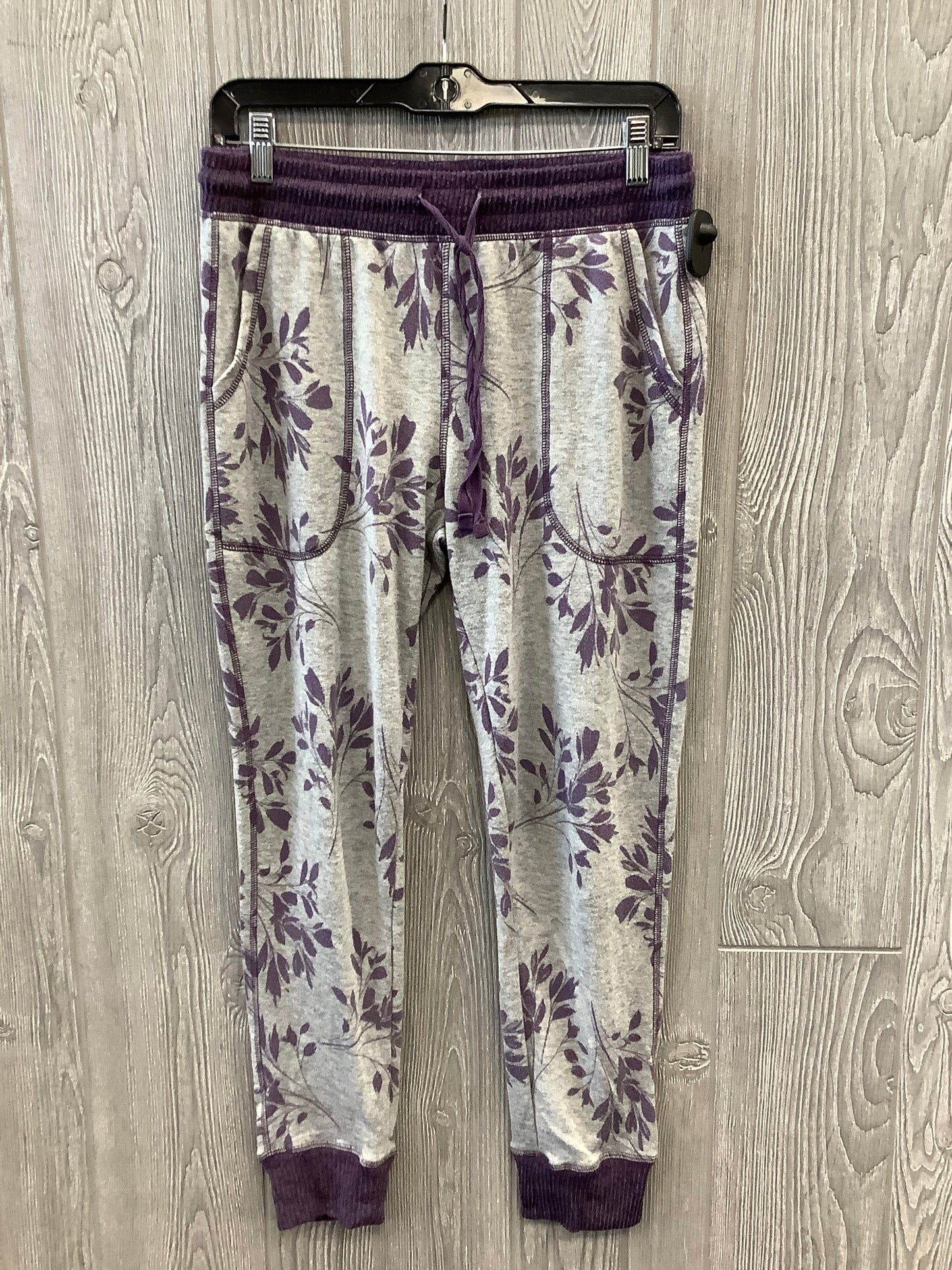 Lounge Set Pants By Clothes Mentor In Grey & Purple, Size: S