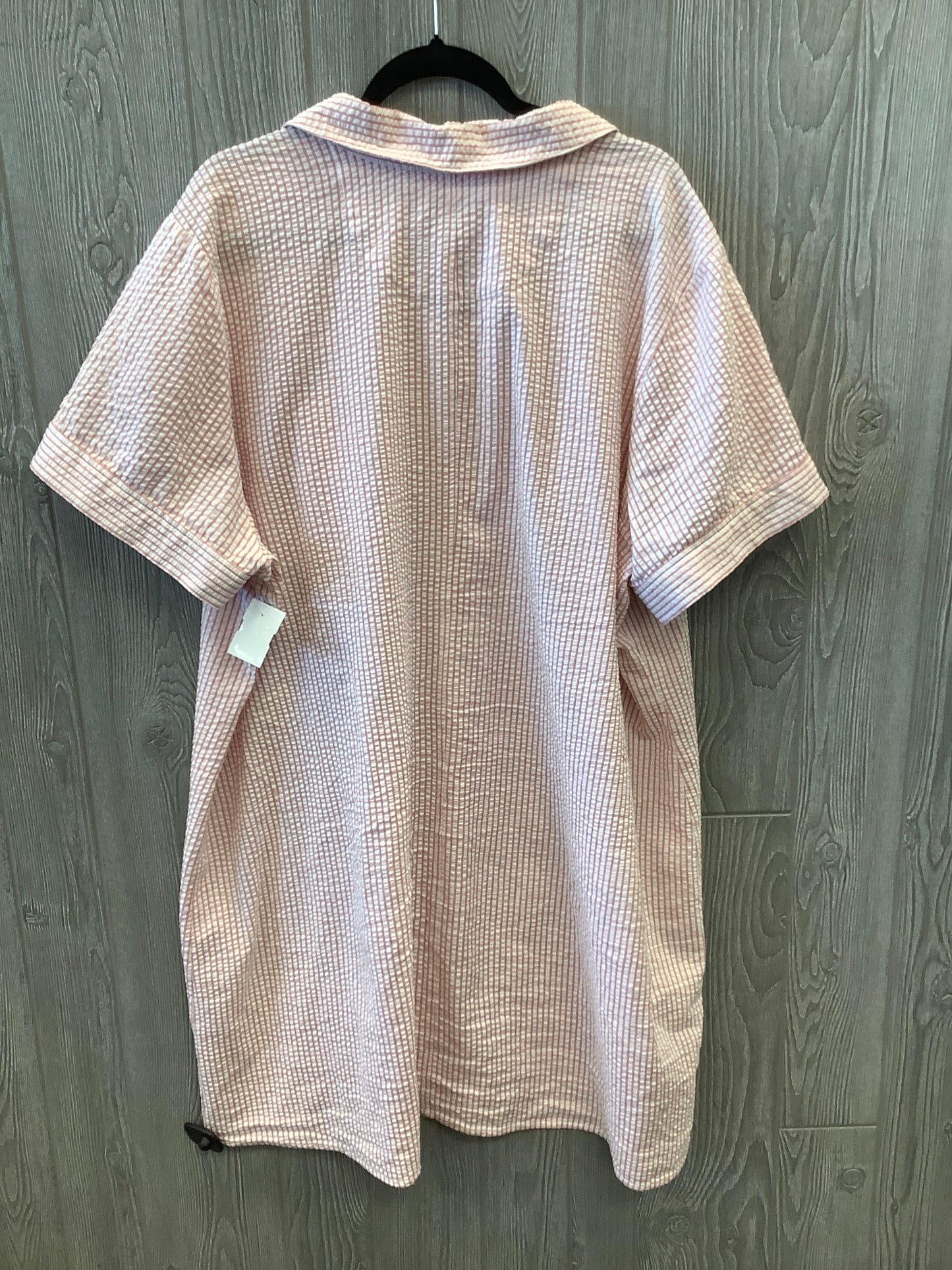 Dress Casual Midi By Clothes Mentor In Pink, Size: 3x