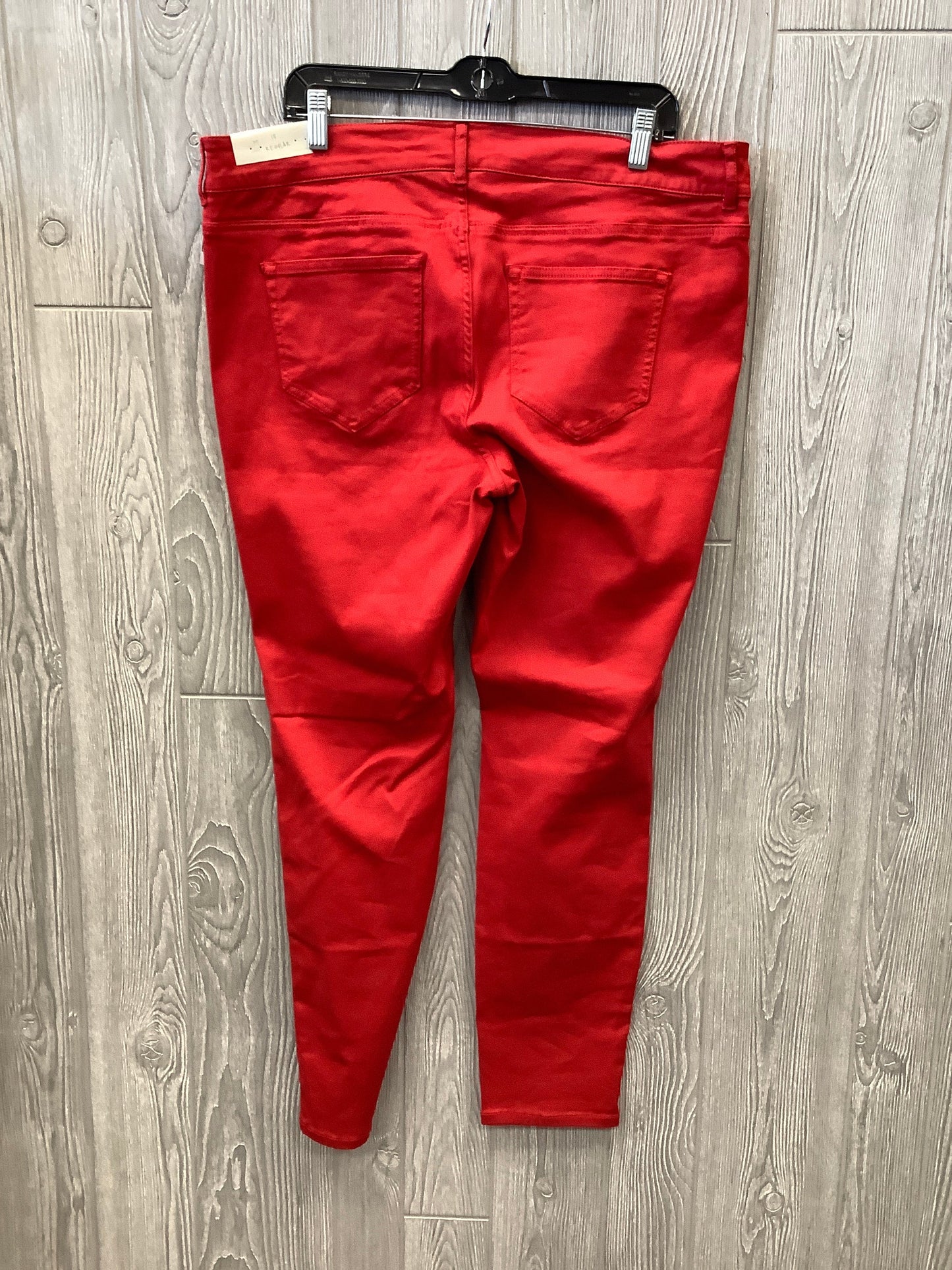 Jeans Jeggings By Maurices In Red, Size: 18