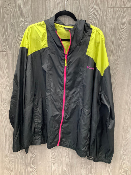 Jacket Windbreaker By Columbia In Black, Size: 3x