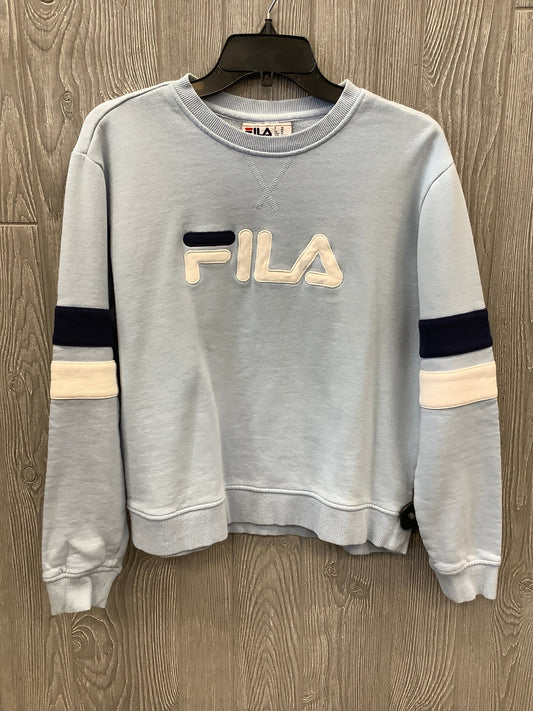 Athletic Sweatshirt Crewneck By Fila In Blue, Size: Xl