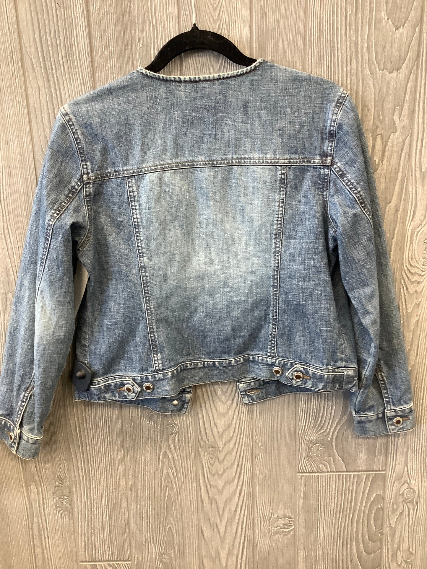 Jacket Denim By Ann Taylor In Blue, Size: Sp