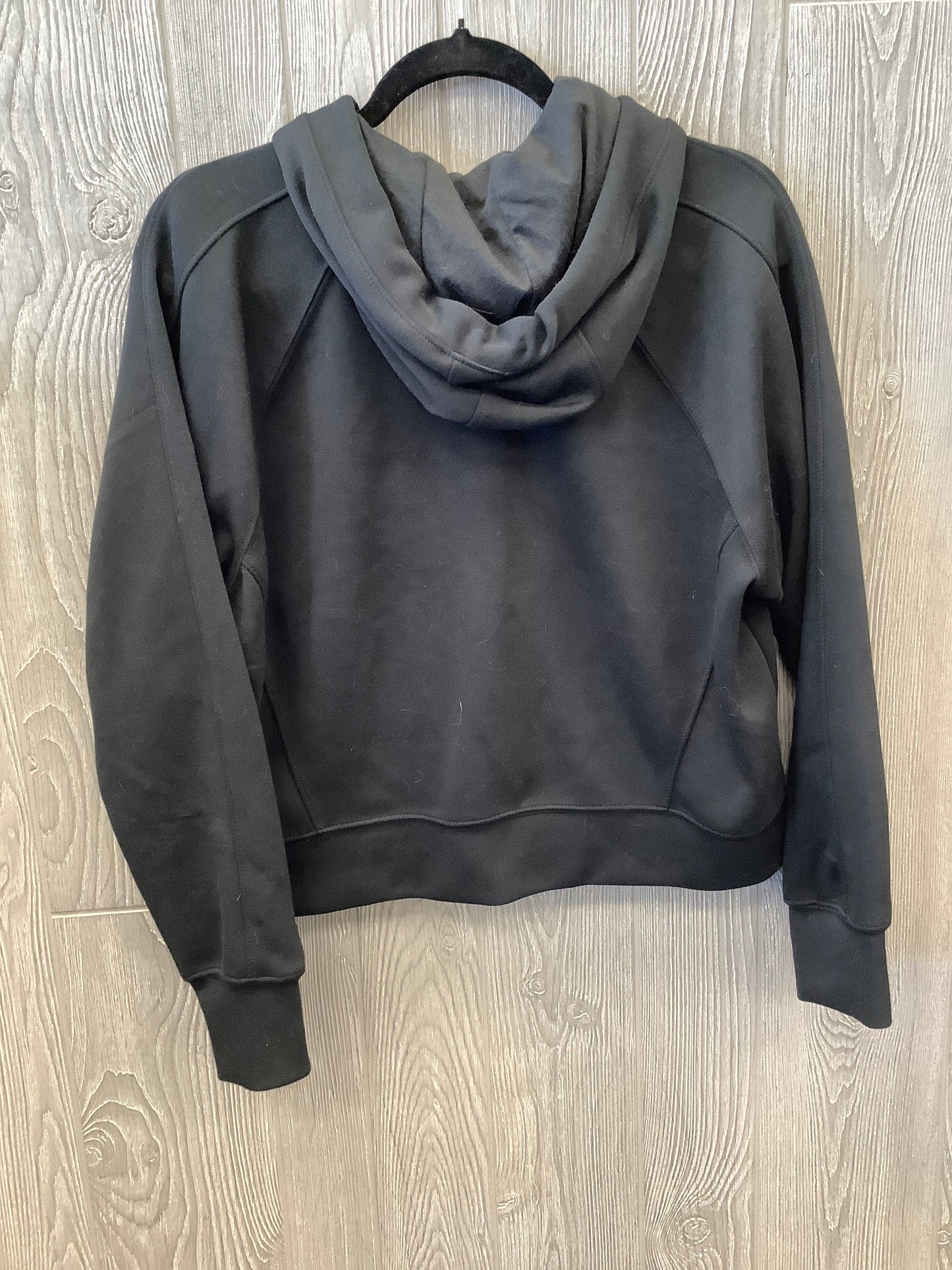 Athletic Sweatshirt Hoodie By Yogalicious In Black, Size: L