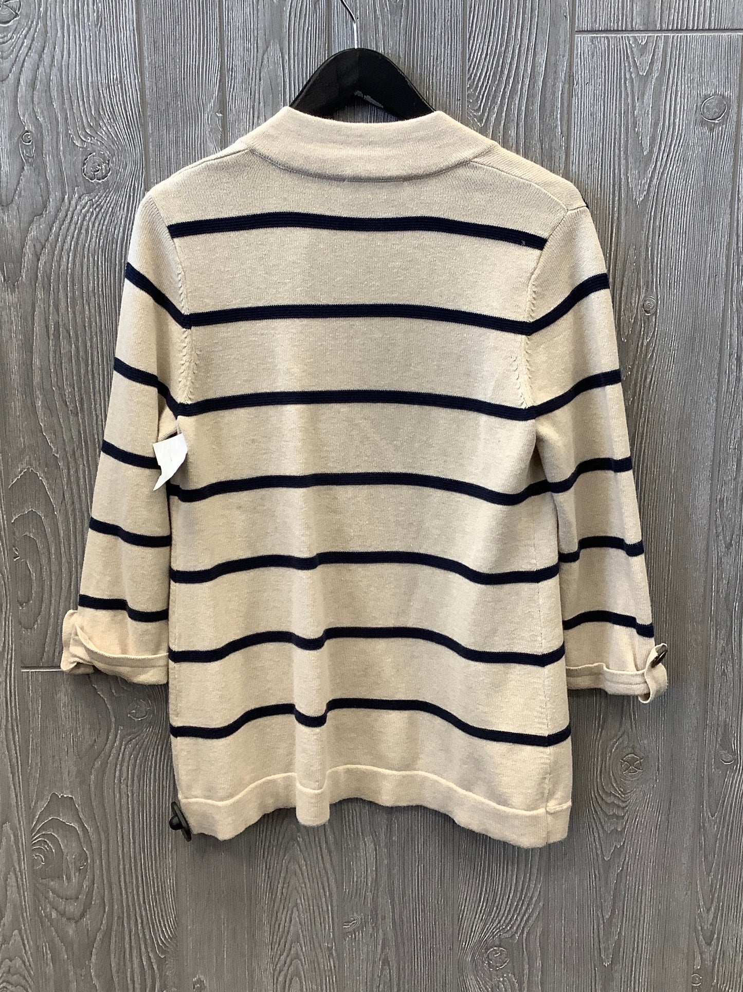 Cardigan By Christopher And Banks In Striped Pattern, Size: S