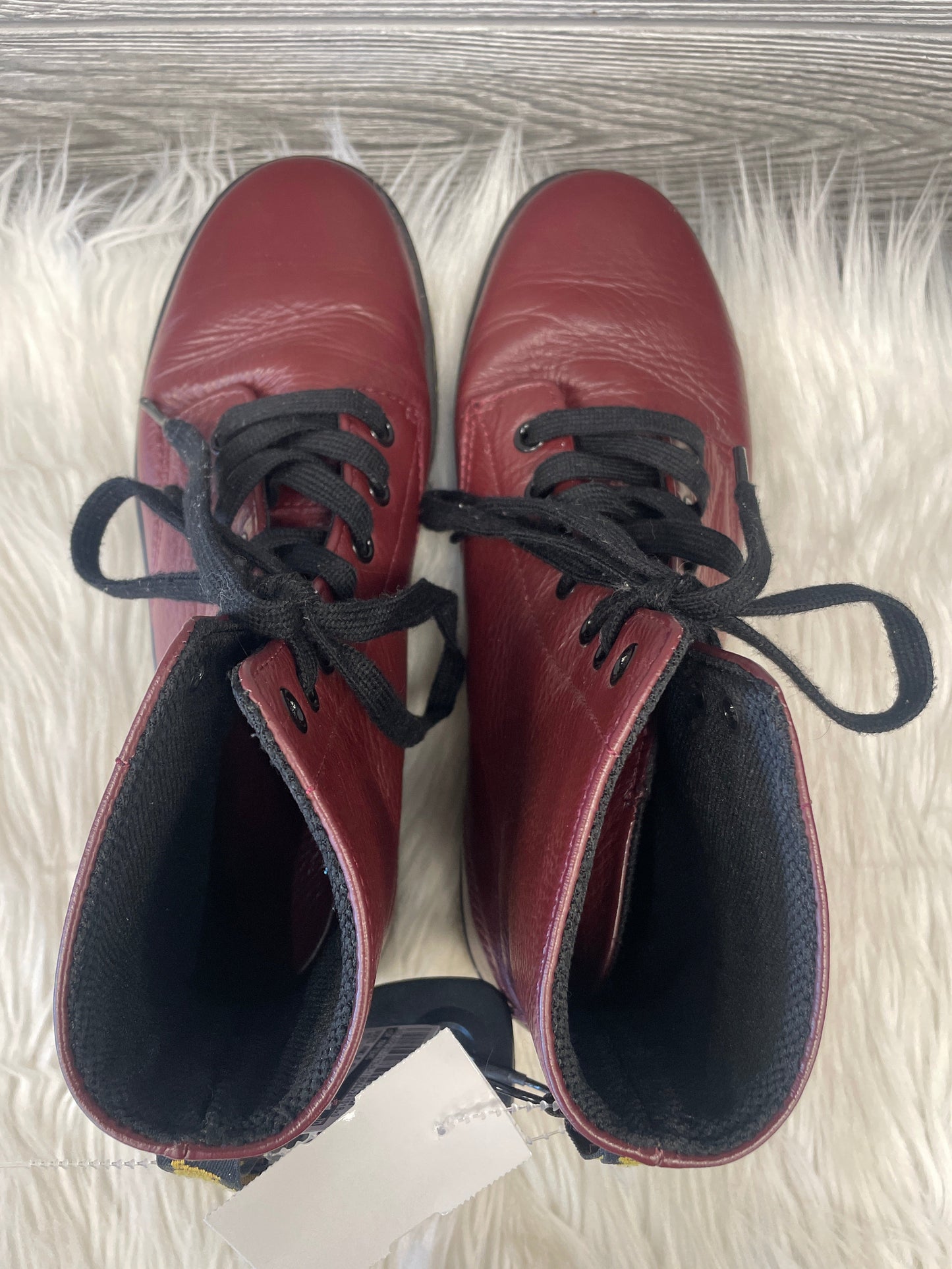 Boots Ankle Flats By Dr Martens In Red, Size: 7