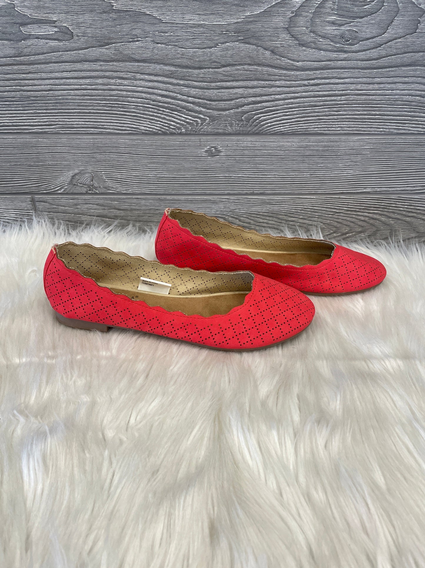 Shoes Flats By Serra In Red, Size: 7