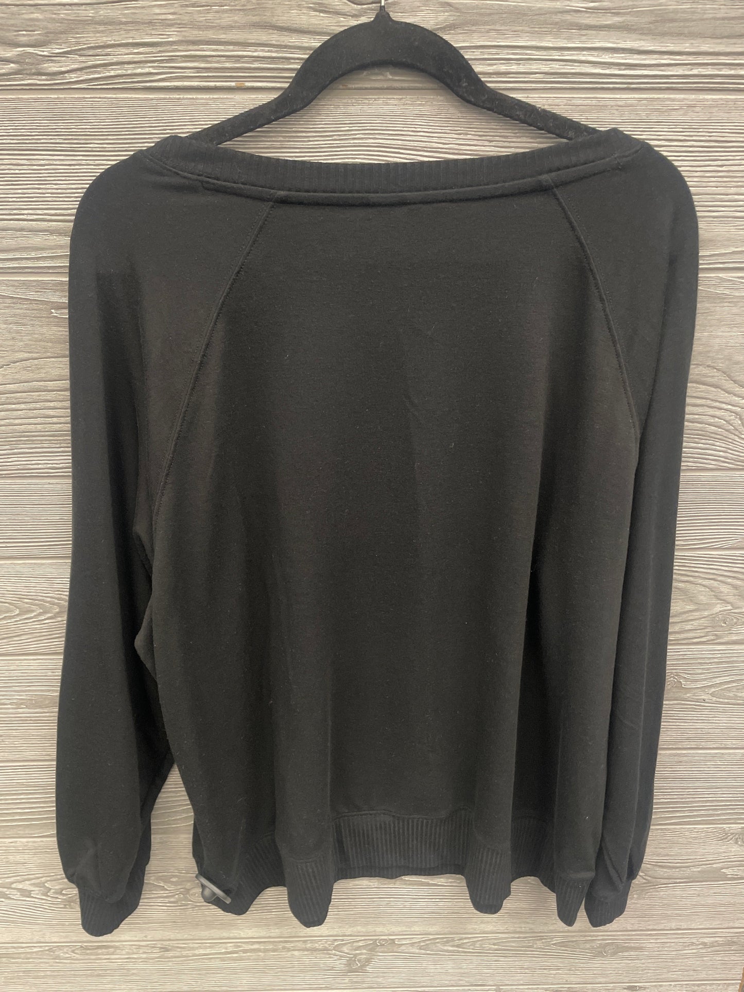 Top Long Sleeve By Cato In Black, Size: 1x