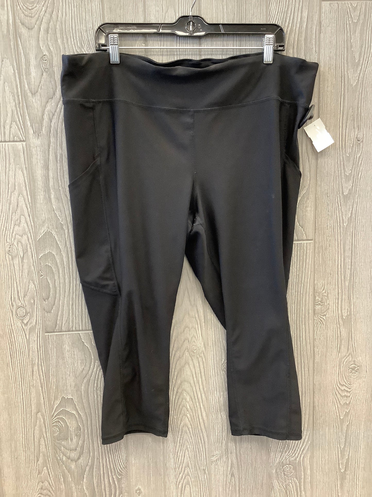 Athletic Capris By Xersion In Black, Size: 2x