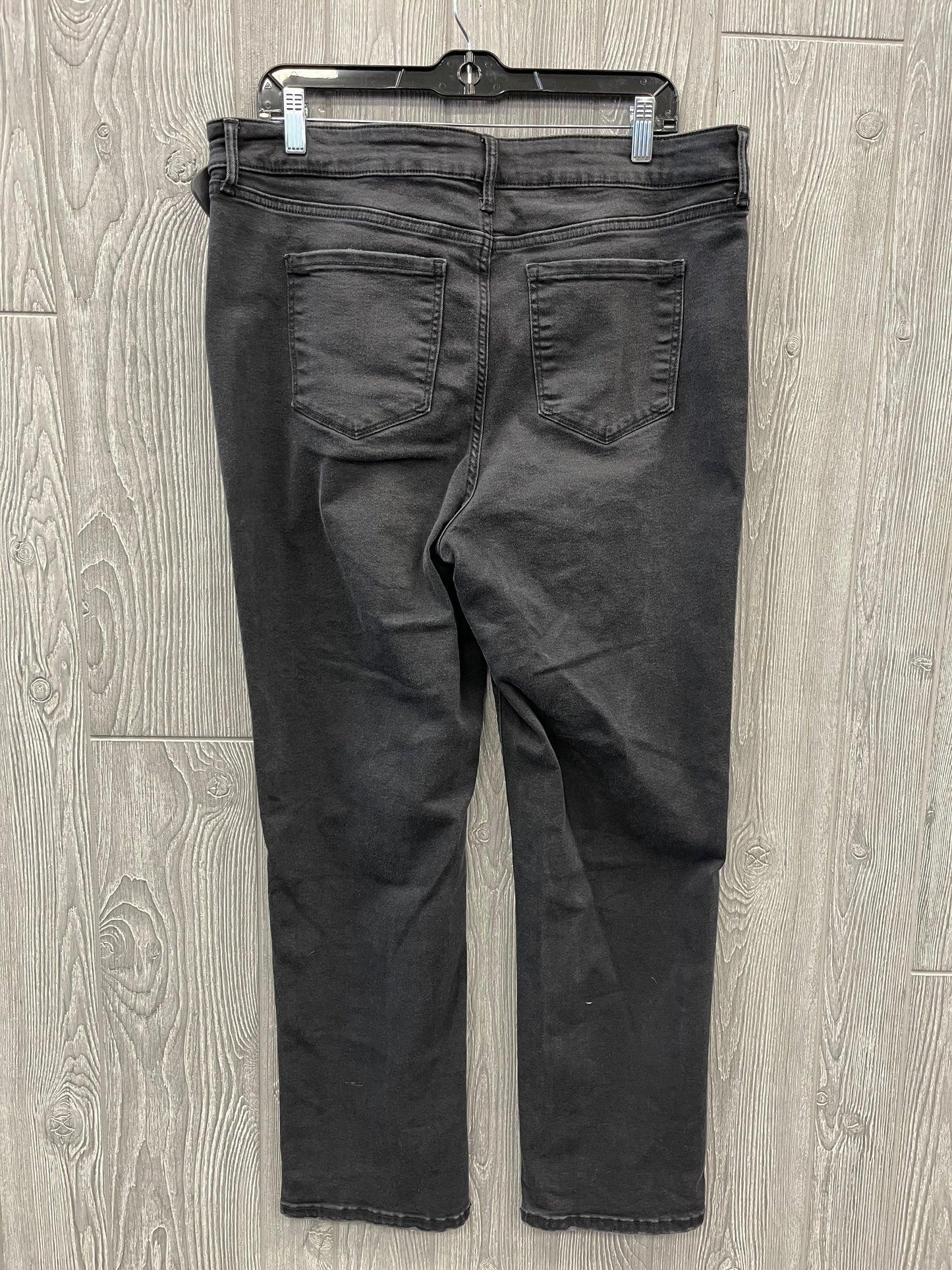 Jeans Straight By Nine West In Black, Size: 14