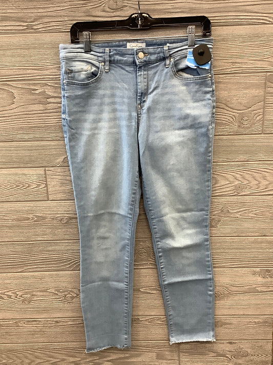 Jeans Cropped By Jessica Simpson In Blue Denim, Size: 8