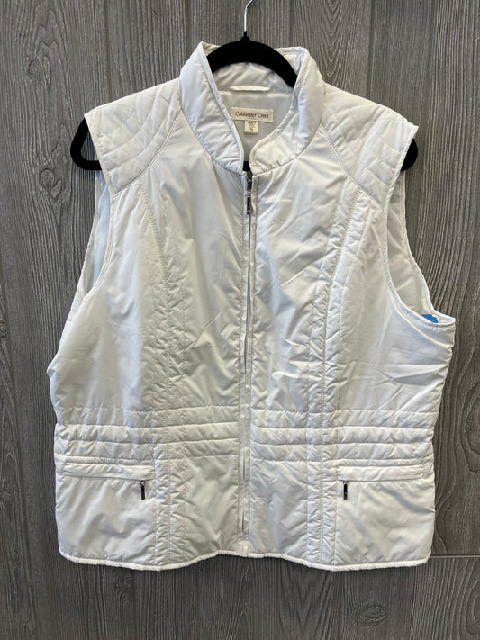 Vest Puffer & Quilted By Coldwater Creek In White, Size: Xl