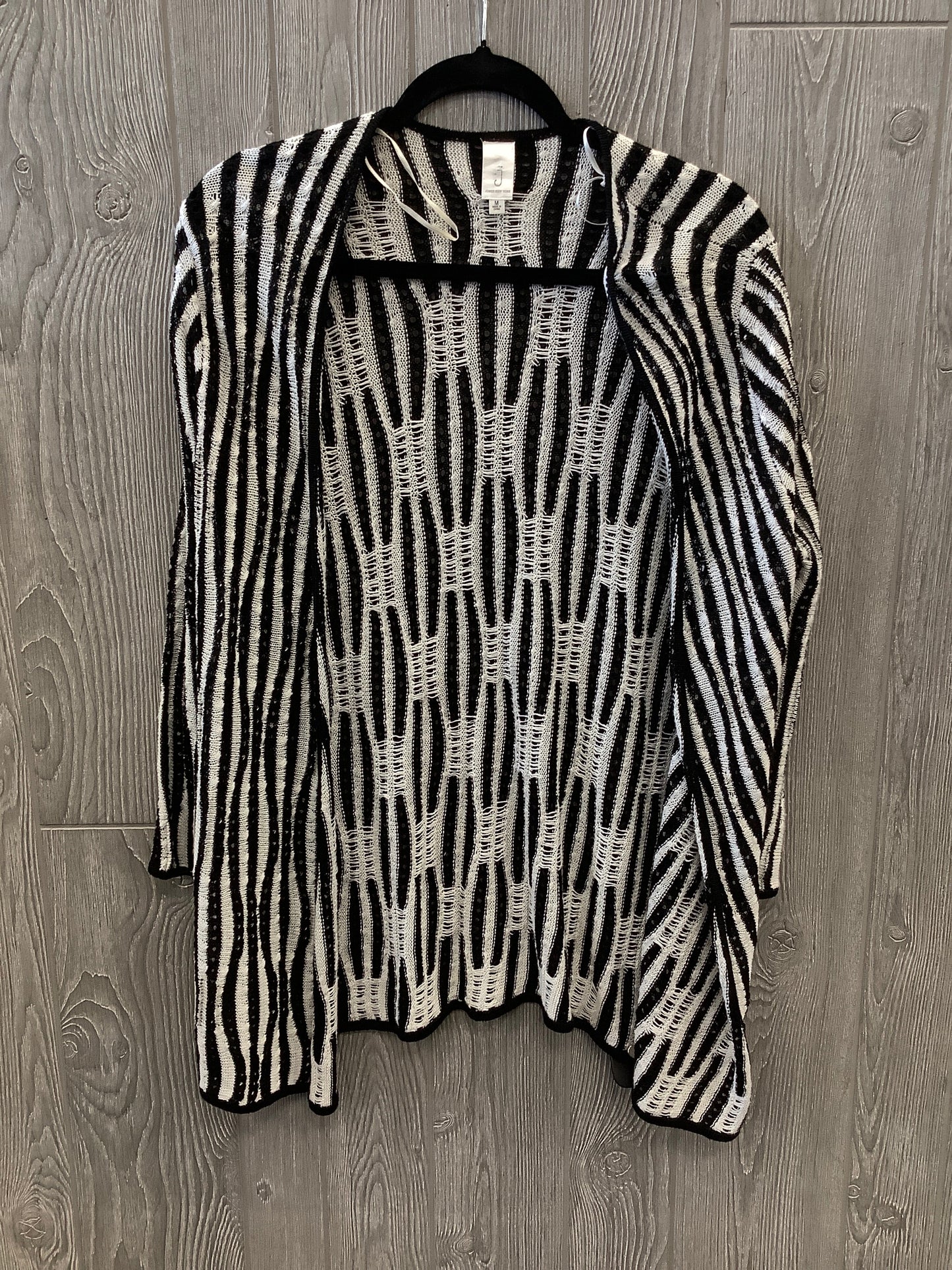 Cardigan By Jones New York In Black & White, Size: M